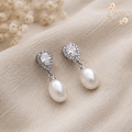 Genuine Fresh Water 925 Silver Pearl Earrings