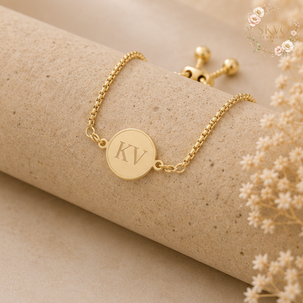 Personalized Initials Charm Bracelet — Custom Initials Locket Bracelet