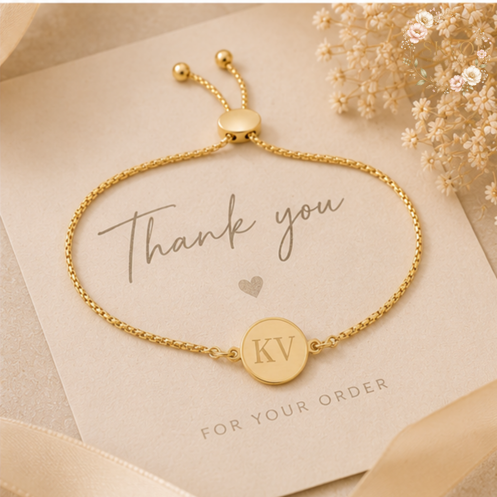 Personalized Initials Charm Bracelet — Custom Initials Locket Bracelet