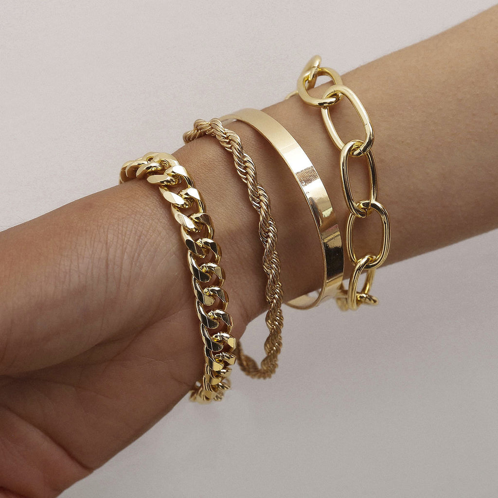 Twist Chain Exaggerated O-Shaped Chain Cover Bracelets
