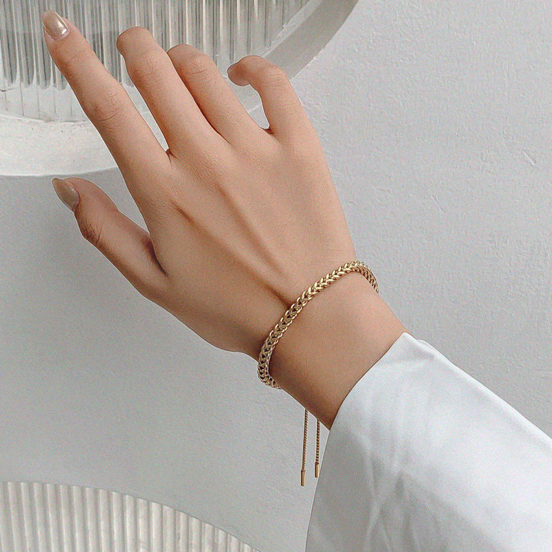 Braided Titanium Steel Bracelet