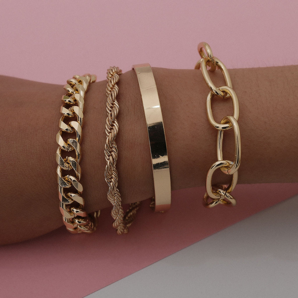 Twist Chain Exaggerated O-Shaped Chain Cover Bracelets