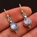 925 Sterling Silver Moonstone Drop Earrings