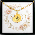 Personalized Heart Necklace with Laser Engraving | Stainless Steel, 18k Gold or Rose Gold Plated | Customizable Pendant