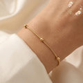 18k Gold Plated Minimalist Bracelet, Delicate Jewelry for Women, Elegant Stackable Accessory, Gift for Her, Fine Gold Chain Jewelry