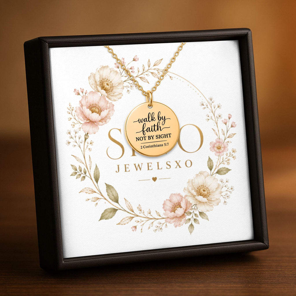 Personalized Coin Necklace with Laser Engraving, 18k Gold Plated Stainless Steel, Customizable Front and Back, Gift for Her, Ready to Ship