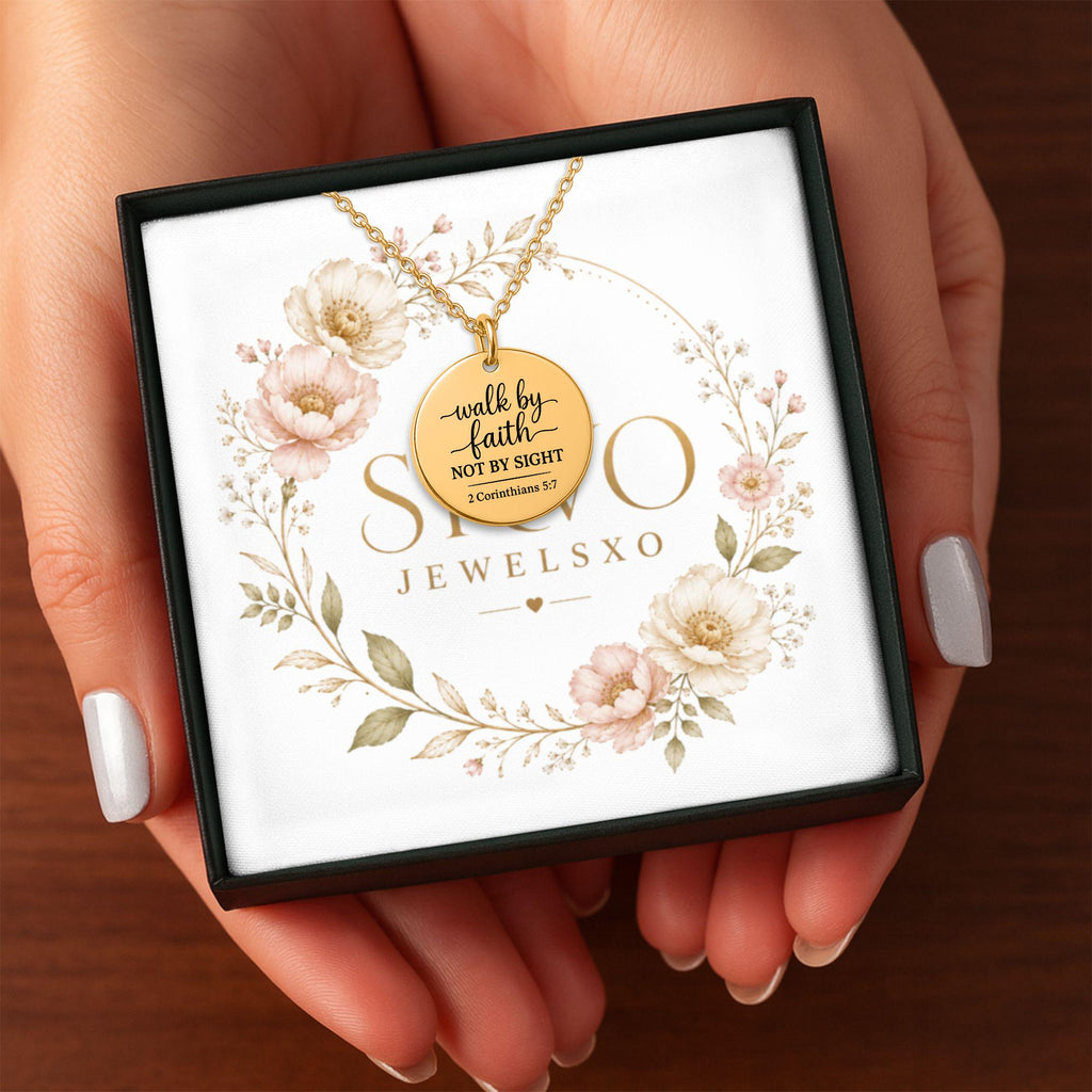 Personalized Coin Necklace with Laser Engraving, 18k Gold Plated Stainless Steel, Customizable Front and Back, Gift for Her, Ready to Ship