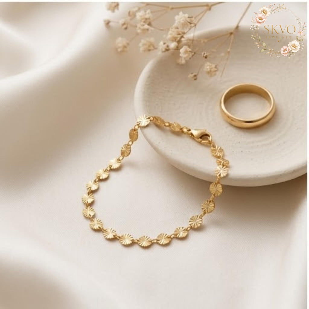 Gold Chain Bracelet, Minimalist Jewelry, Gift for Her, Everyday Wear or Bridal