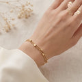 Gold Beaded Chain Bracelet, Minimalist Jewelry, Gift for Her, Elegant Accessory, Layered Bracelets, Boho Style, Handmade Gift Idea