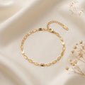 Gold Chain Bracelet, Delicate Gold Bracelet, Adjustable Summer Jewelry, Boho Beach Bracelet, Gift for Her, Minimalist Gold Bracelet