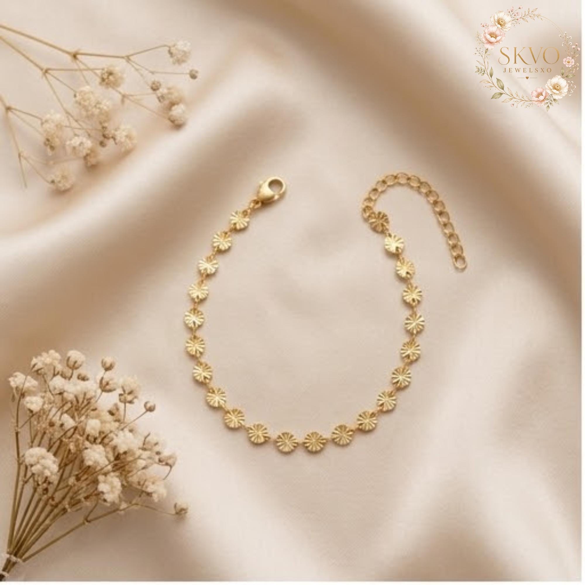 Gold Chain Bracelet, Minimalist Jewelry, Gift for Her, Everyday Wear or Bridal