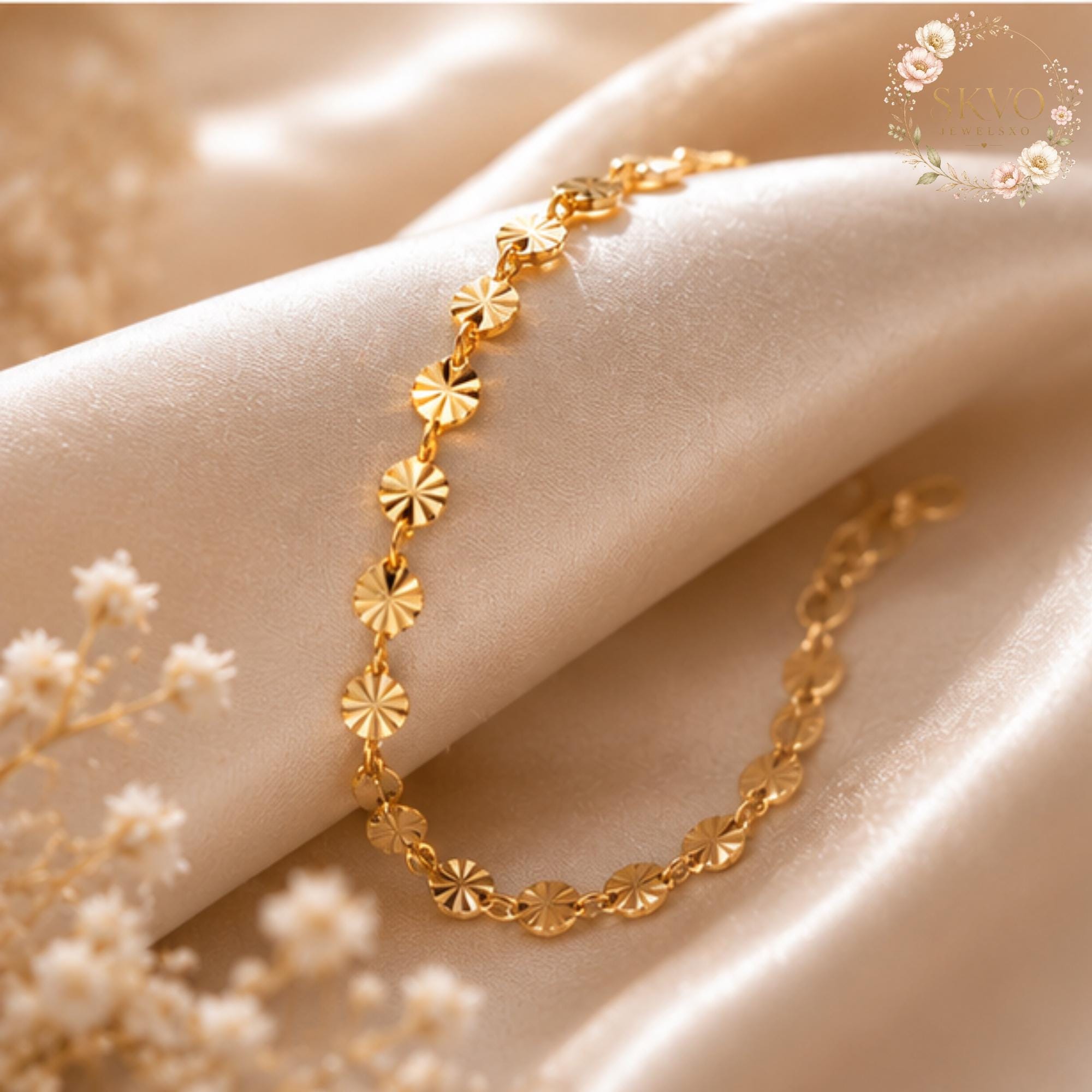 Gold Chain Bracelet, Minimalist Jewelry, Gift for Her, Everyday Wear or Bridal