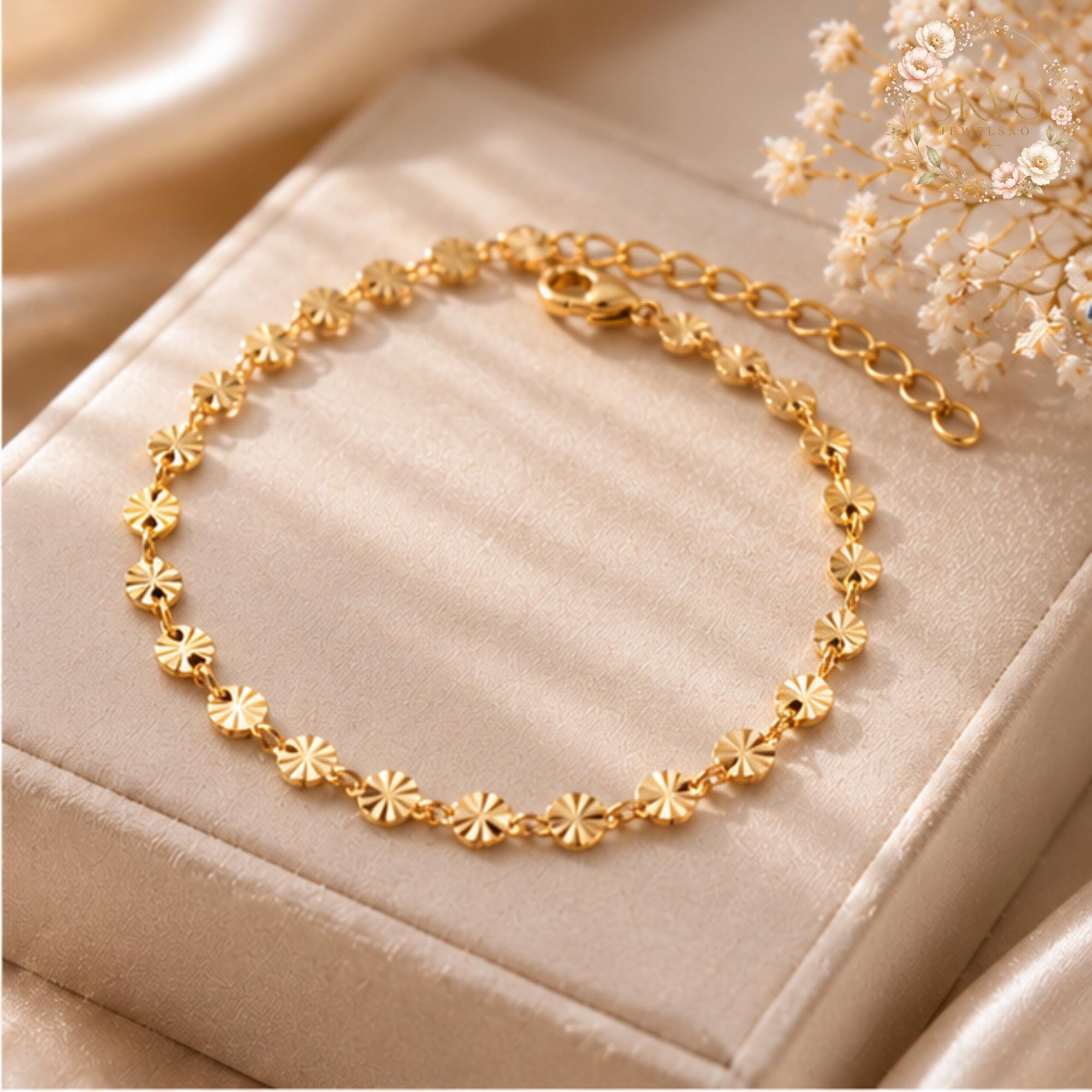 Gold Chain Bracelet, Minimalist Jewelry, Gift for Her, Everyday Wear or Bridal
