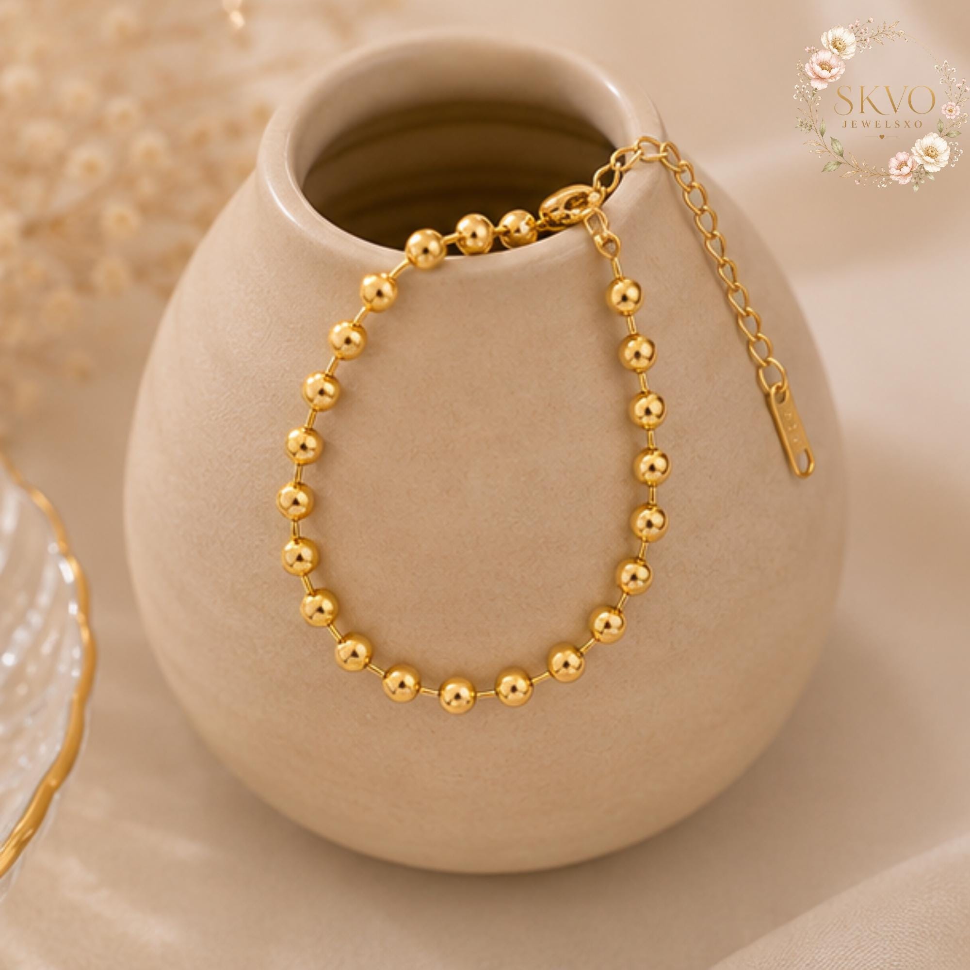 Gold Chain Bracelet, Dainty Jewelry for Women, Minimalist Gold Accessory, Elegant Gift for Her, Fine Jewelry for Everyday Wear