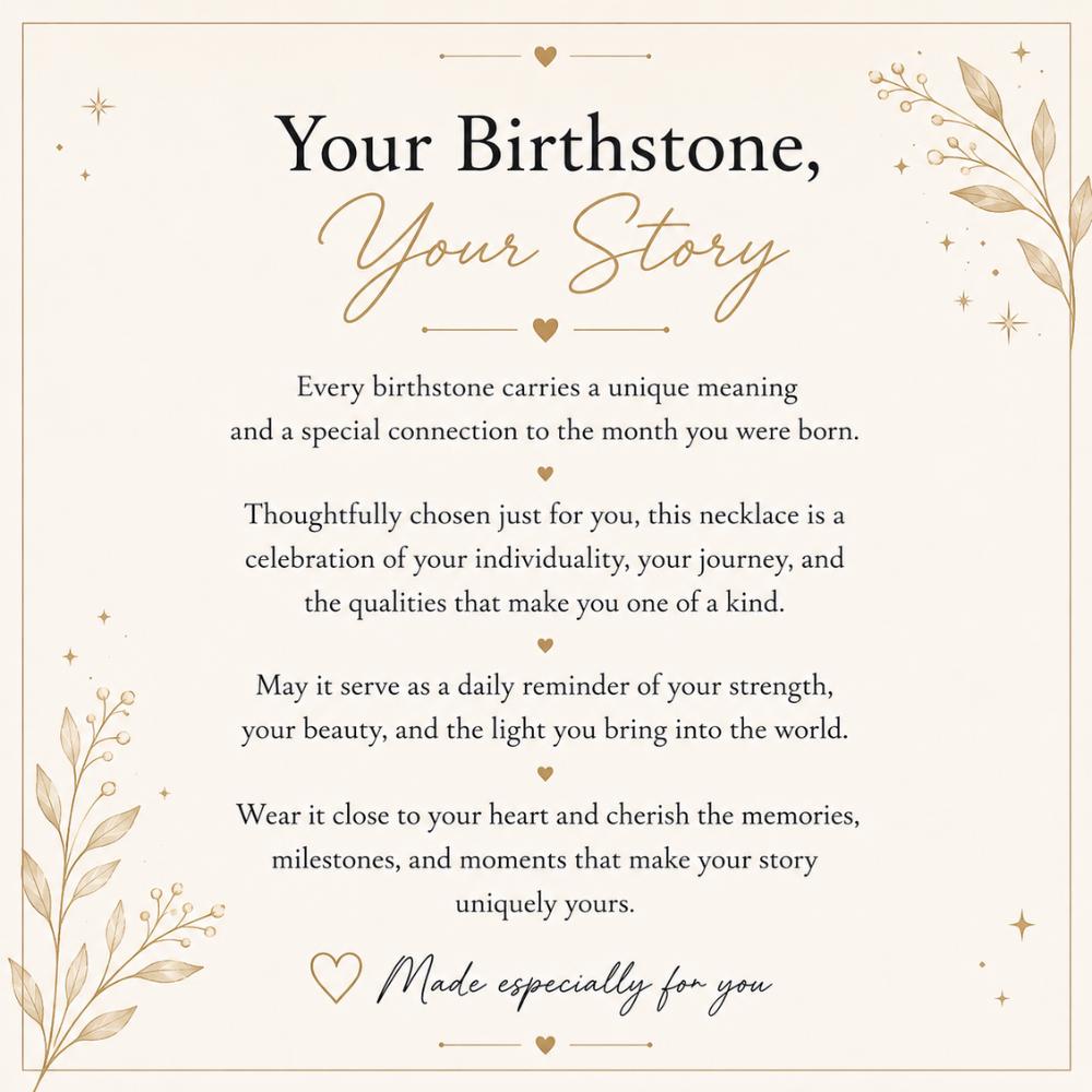 Personalized Vertical Bar Necklace with Birthstone | Stainless Steel or Gold Plated Custom Engraved Jewelry for Women, Gift for Her
