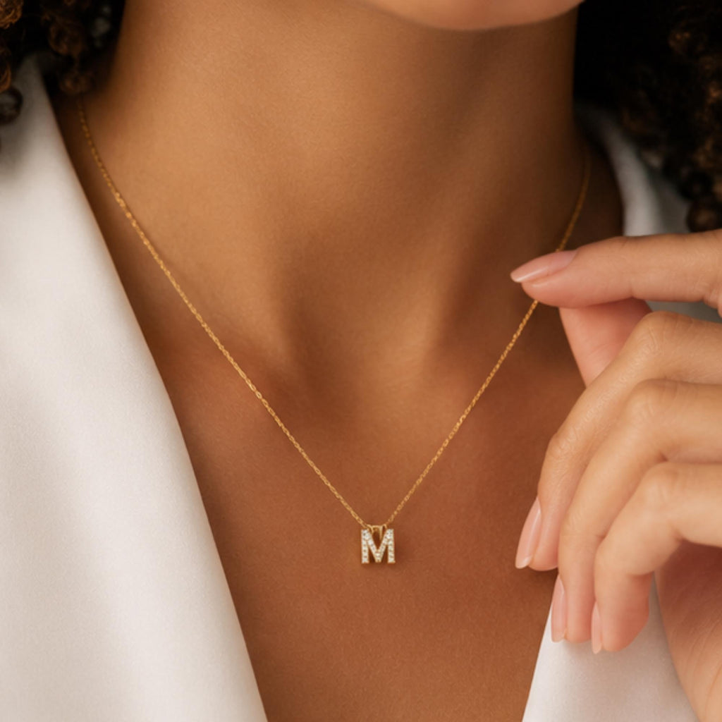 Dainty Initial Necklace, Personalized Letter Necklace, Gold Initial Pendant, Minimalist Name Necklace, Custom Gift for Her