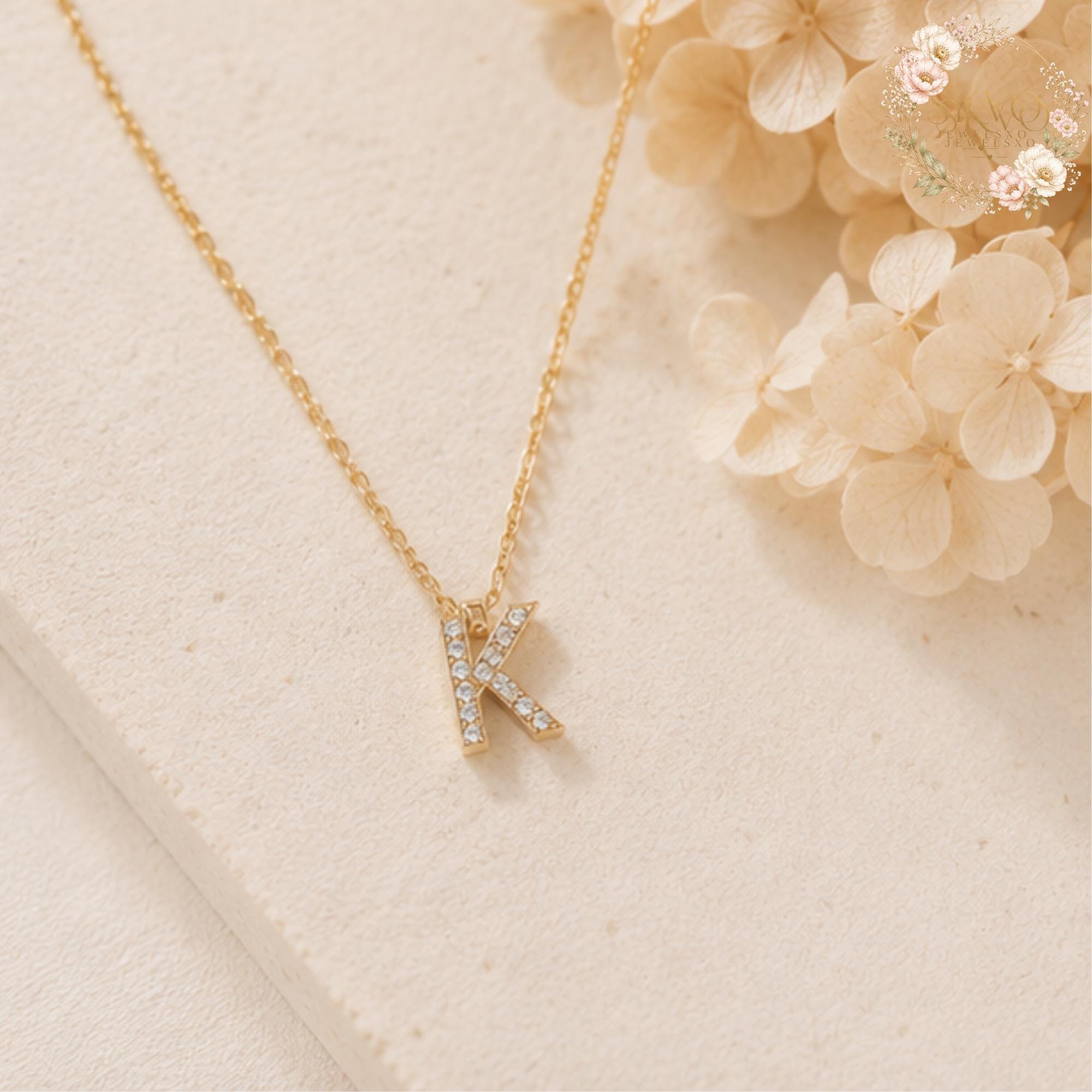 Dainty Initial Necklace, Personalized Letter Necklace, Gold Initial Pendant, Minimalist Name Necklace, Custom Gift for Her