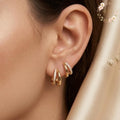 Gold Ear Cuff Earrings, Dainty Huggie Ear Cuffs, Minimalist Gold Earrings, No Piercing Ear Cuff, Stackable Ear Jewelry Gift